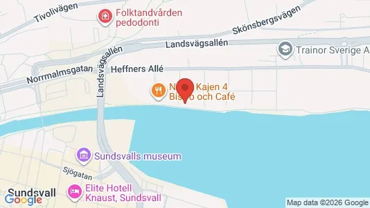 Apartments for rent i Sundsvall - kort over placeringen