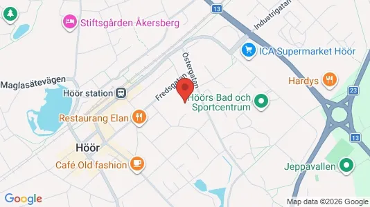 Apartments for rent i Höör - kort over placeringen