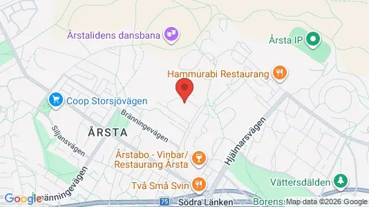 Apartments for rent i Hammarbyhamnen - kort over placeringen