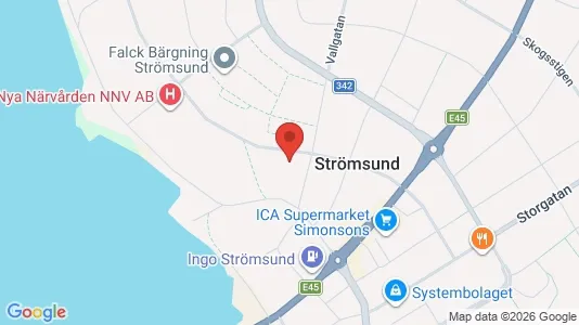 Apartments for rent i Strömsund - kort over placeringen