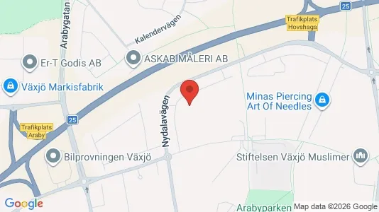 Apartments for rent i Växjö - kort over placeringen