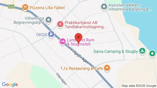 Apartments for rent i Vilhelmina - kort over placeringen