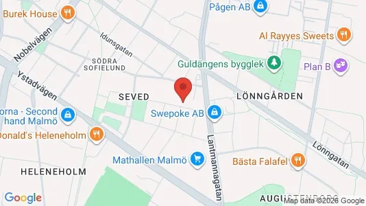 Apartments for rent i Sofielund - kort over placeringen