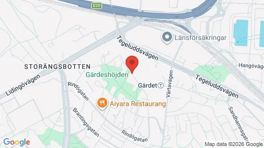 Apartments for rent i Gärdet/Djurgården - kort over placeringen