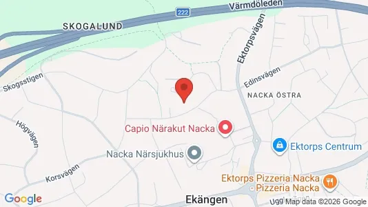 Apartments for rent i Nacka - kort over placeringen