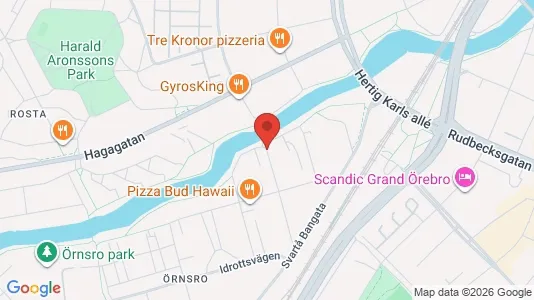 Apartments for rent i Örebro - kort over placeringen