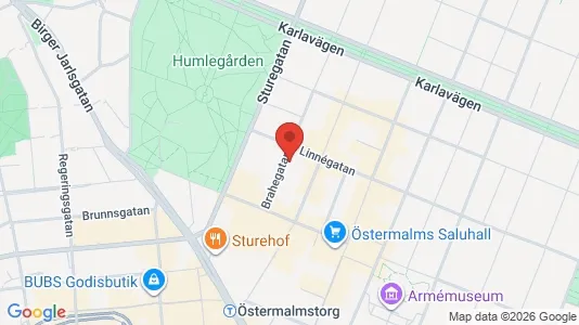 Apartments for rent i Östermalm - kort over placeringen