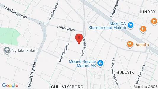 Apartments for rent i Sofielund - kort over placeringen