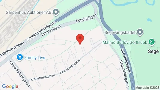 Apartments for rent i Kirseberg - kort over placeringen