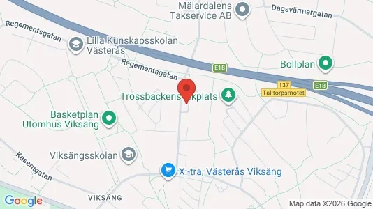 Apartments for rent i Västerås - kort over placeringen