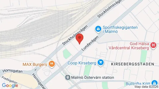 Apartments for rent i Kirseberg - kort over placeringen