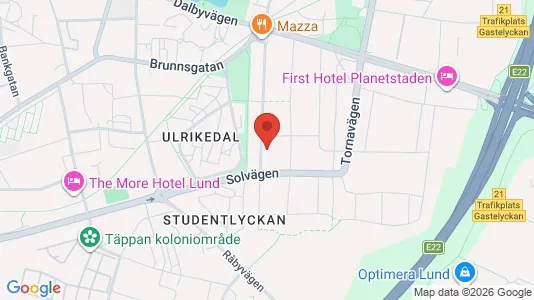 Apartments for rent i Lund - kort over placeringen