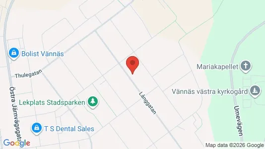 Apartments for rent i Vännäs - kort over placeringen