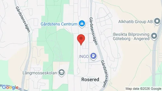 Apartments for rent i Angered - kort over placeringen