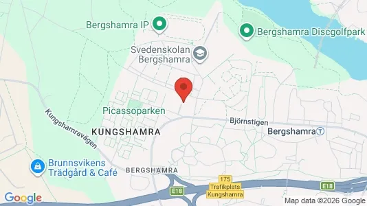 Rooms for rent i Solna - kort over placeringen