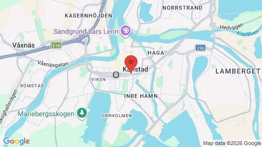 Rooms for rent i Karlstad - kort over placeringen