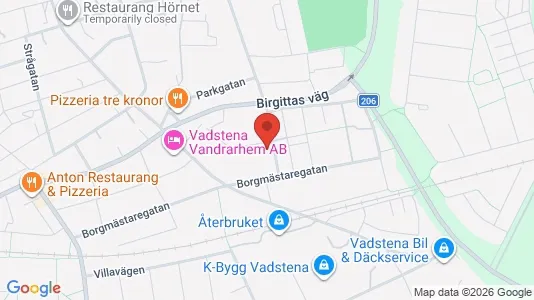 Apartments for rent i Vadstena - kort over placeringen