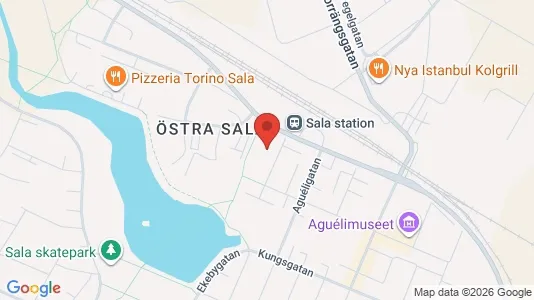 Apartments for rent i Sala - kort over placeringen