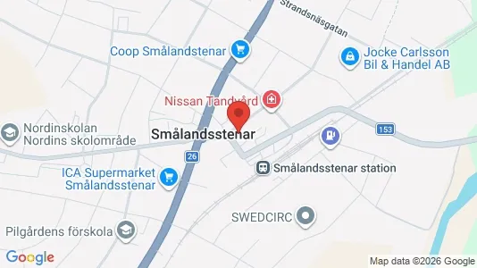Apartments for rent i Gislaved - kort over placeringen