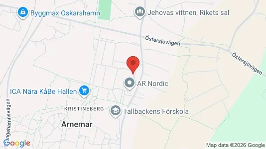 Apartments for rent i Oskarshamn - kort over placeringen
