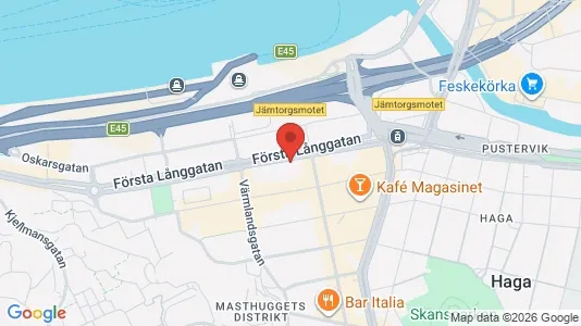 Apartments for rent i Gothenburg City Centre - kort over placeringen