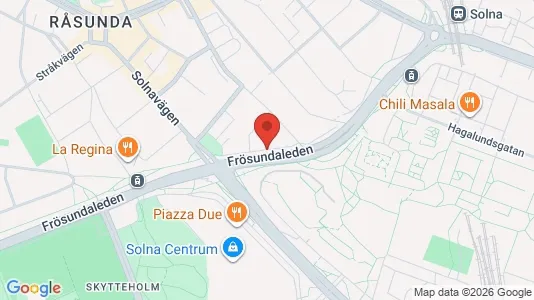 Apartments for rent i Solna - kort over placeringen