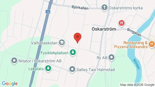 Apartments for rent i Halmstad - kort over placeringen