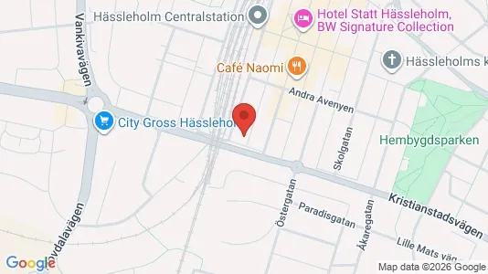 Apartments for rent i Hässleholm - kort over placeringen