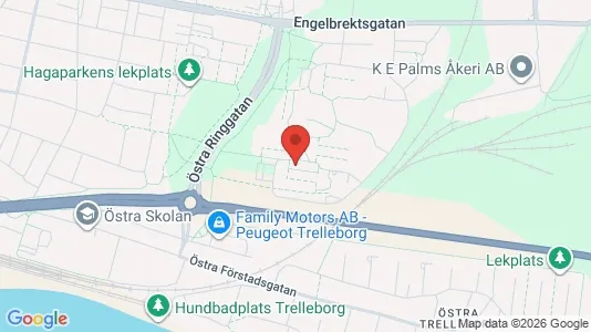 Apartments for rent i Trelleborg - kort over placeringen