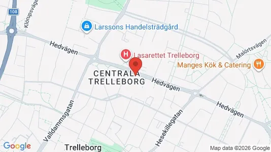 Apartments for rent i Trelleborg - kort over placeringen