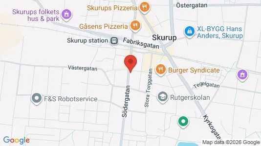 Apartments for rent i Skurup - kort over placeringen