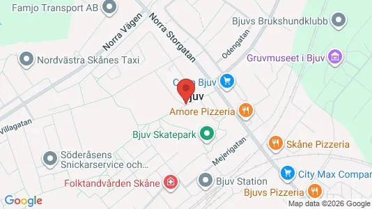 Apartments for rent i Bjuv - kort over placeringen