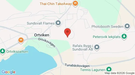 Apartments for rent i Sundsvall - kort over placeringen