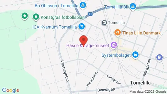 Apartments for rent i Tomelilla - kort over placeringen