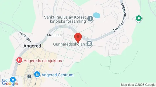 Apartments for rent i Angered - kort over placeringen