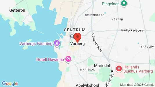 Apartments for rent i Varberg - kort over placeringen