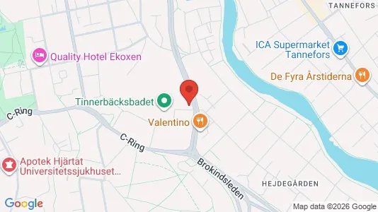 Apartments for rent i Linköping - kort over placeringen