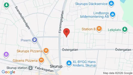 Apartments for rent i Skurup - kort over placeringen