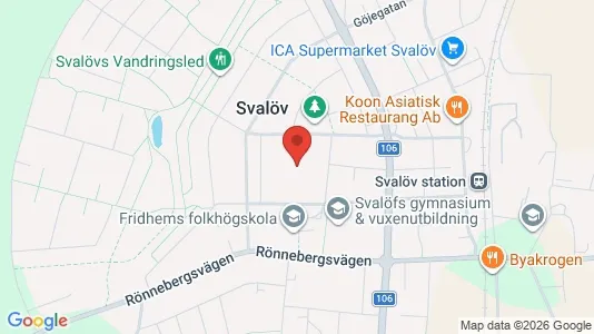 Apartments for rent i Svalöv - kort over placeringen