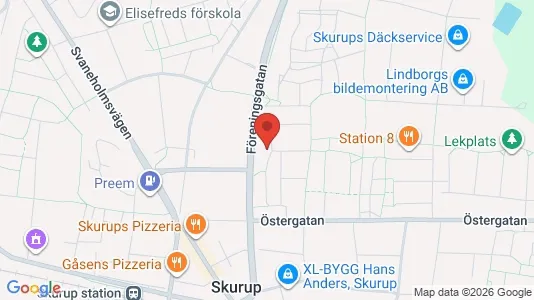 Apartments for rent i Skurup - kort over placeringen