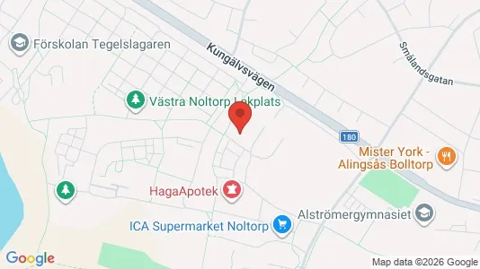 Apartments for rent i Alingsås - kort over placeringen