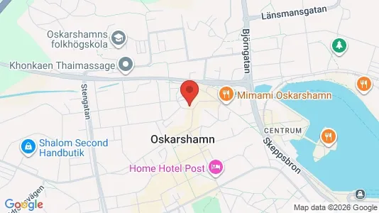 Apartments for rent i Oskarshamn - kort over placeringen