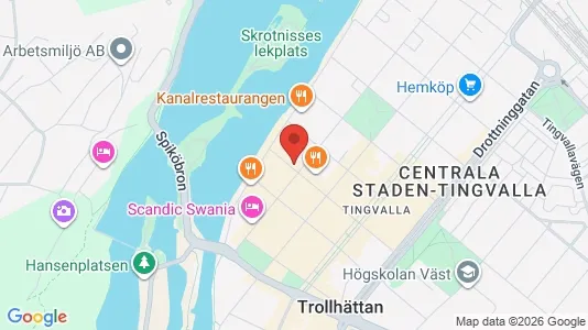 Apartments for rent i Trollhättan - kort over placeringen