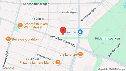 Apartments for rent i Malmö City - kort over placeringen