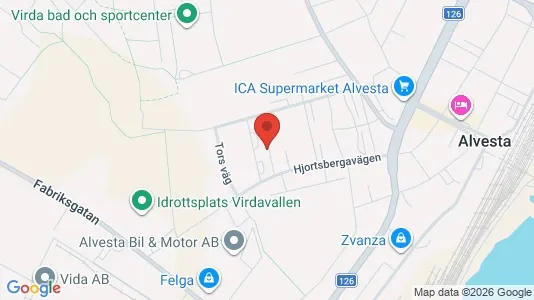 Apartments for rent i Alvesta - kort over placeringen