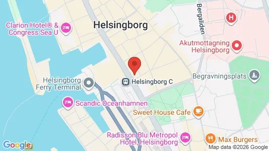 Apartments for rent i Helsingborg - kort over placeringen