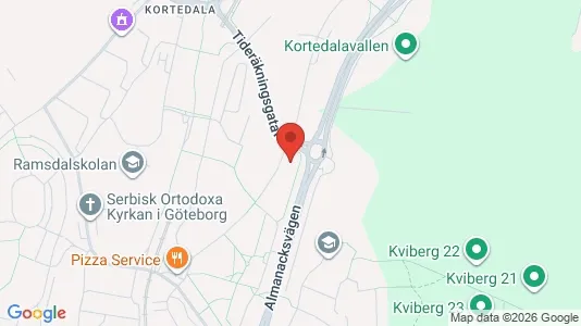 Apartments for rent i Gothenburg East - kort over placeringen