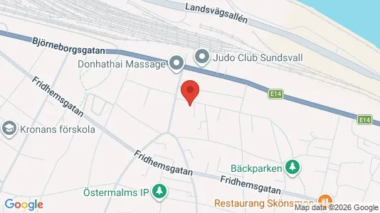 Apartments for rent i Sundsvall - kort over placeringen