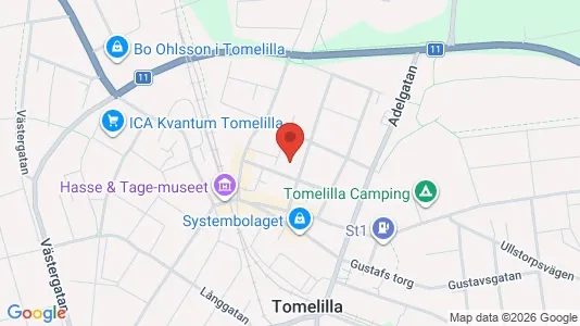 Apartments for rent i Tomelilla - kort over placeringen