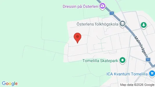 Apartments for rent i Tomelilla - kort over placeringen
